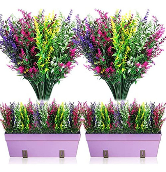 12 Paquetes De Arbustos De Lavanda Artificial Flores De Imit 0 12 Paquetes De Arbustos De Lavanda Artificial Flores De Imit 0