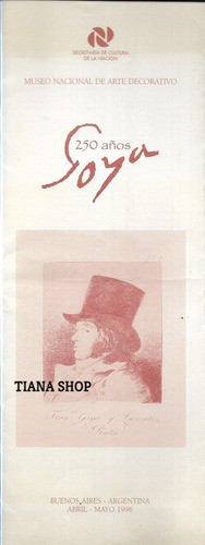 Catálogo Exposición 250 Años Goya_buenos Aires_abril 1996 0