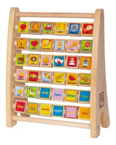 Abaco Alfabético Y Números Ingles -juguete Didáctico- Hape 0