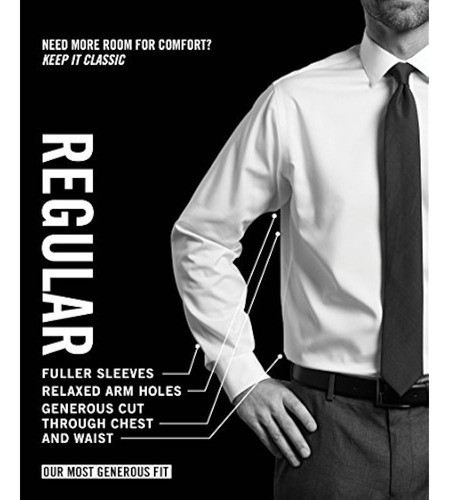 Van Heusen, Camisa De Vestir, Con Botones, Calendario Regula 1