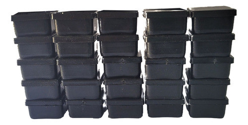 Regatón Cuadrado Plástico Interior, Para Caño De 35x35mm X40 1