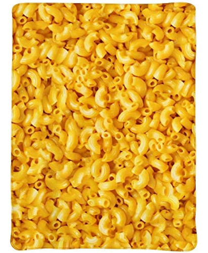 Manta De Sofá Con Macarrones Y Queso, Manta De Forro Polar, 0