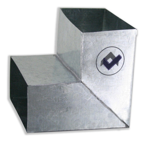 Codo 90° Caño 05x10 Cm Desagüe Zingueria Chapa Galvanizada 0