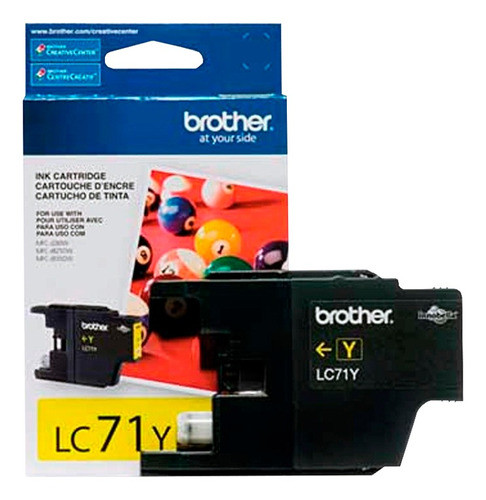 Cartucho Brother Tinta Amarelo - Lc71y 0
