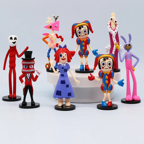 Digital Circus Magic Figure, Brinquedo Decorativo Com 8 0