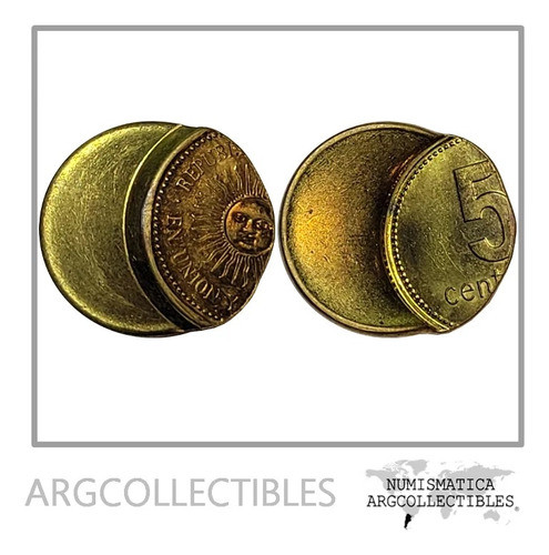 Argentina Moneda 5 Centavos 2006-2011 Error 60% Km-109b Unc 0