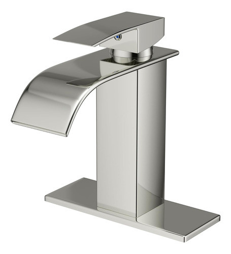 Canilla Monocomando Cascada C/cubierta Y Colillas Cromada 0