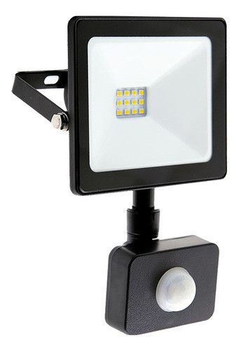 Reflector Led 10w Sensor Movimiento Ip65 800 Lum Slim P 0