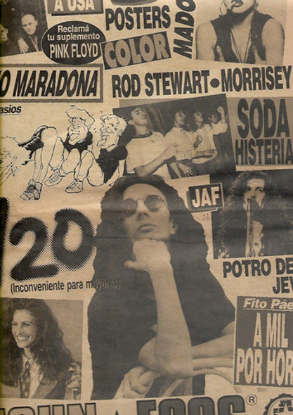 Revista 13/20 1991 Soda Stereo Fito Jaf Boca Sida Rourke 0