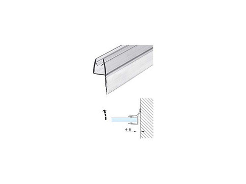 Burlete Para Vidrio Cierre A Pared 90° Hafele N4 8/10mm 0