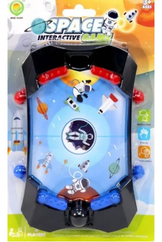 Juego De Mesa Pinball Espacial En Blister Super Divertido!! 0