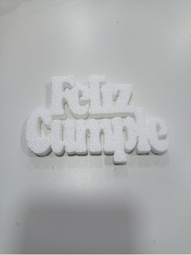 Feliz Cumple En Telgopor X 100 Unidades 0