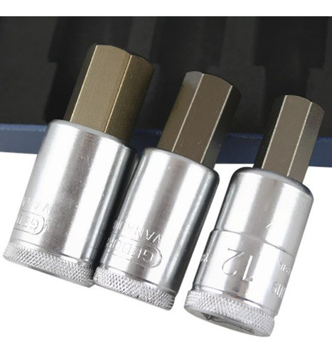 Jogo Soquete Allen 1/2  Com 8 Peças De 4 A 17mm Gedore 1