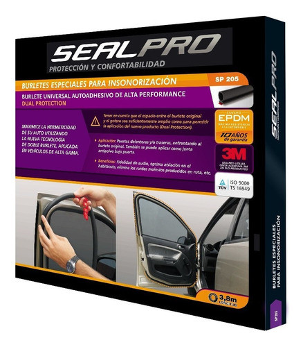 Kit Doble Burlete Para Puerta, Sealpro X 4 Unidades 1