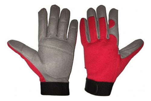Guantes Anti Vibracion Gris / Rojo - Seguridad Laboral 0