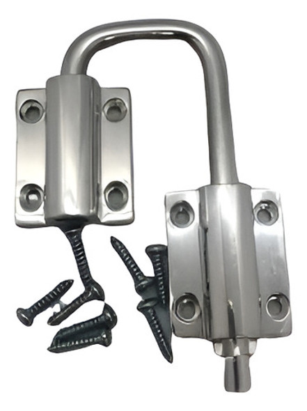 Trinco Para Porta Camarão, Janelas Cromado -inclui Parafuso 1