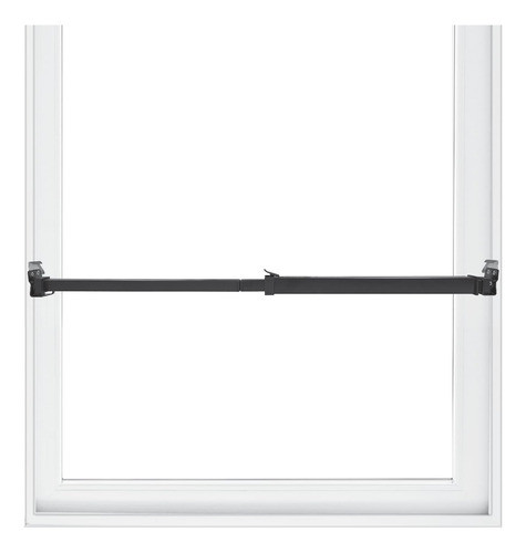 Barra De Bloqueo De Seguridad Para Ventanas Ajustable Negro 0