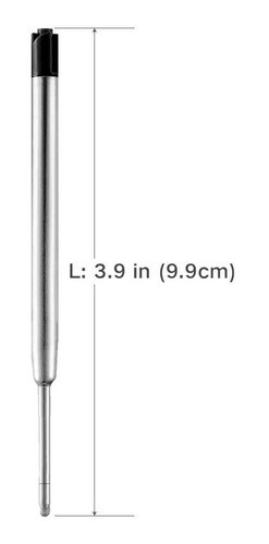 Repuesto De Tinta Negra Para Boligrafo Lapicera Chaoq X6 1