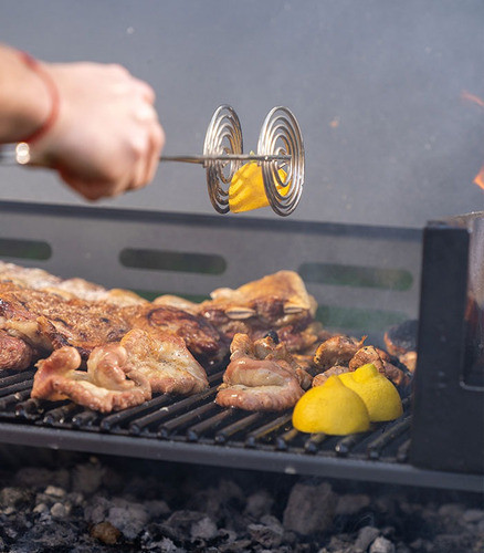 Set Parrillero Asado Parrilla Broksol Brogas 5 Elementos 1