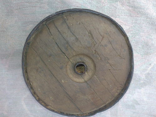 Roda De Madeira Antiga De Ferreiro Usada De Arado Carpideira 0