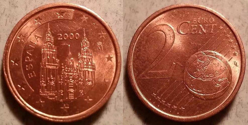 España 2 Centavos De Euro 2000 0