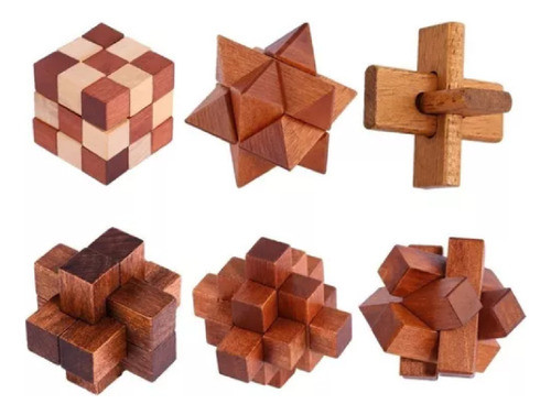 Juegos De Ingenio En Madera X 6 Juego De Ciencia Relativo 1