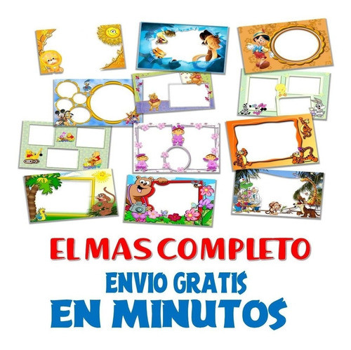 Kit Imprimible Marcos Fotos Editable El Mas Completo +200 1