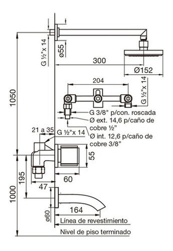 Griferia Fv California Cierre Vastago Emb 103/17-cr 1