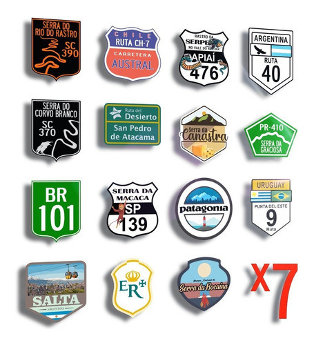 Kit 7 Adesivos Diversos 0