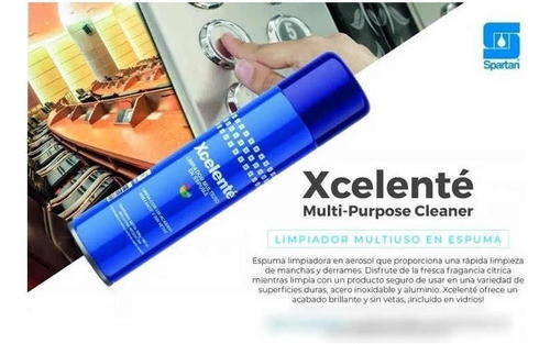 Limpia Vidrios Multiuso En Espuma Xcelenté X 360 Spartan 1
