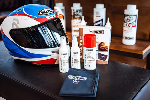 Kit Limpiador Protector Casco Ipone Interior Exterior Visor 1
