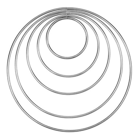 Set 10 Aros Metalicos 5 A 45cm Mandala Atrapasueño Faisaflor 0