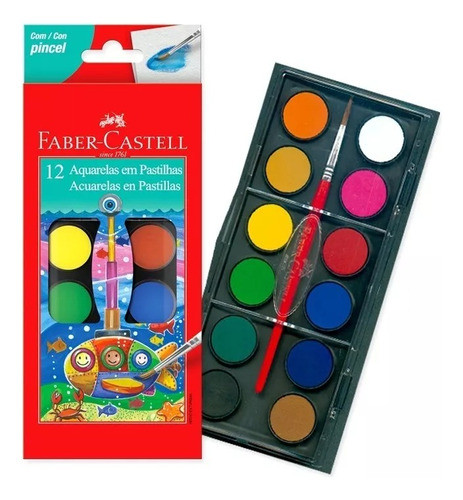 Acuarelas Faber X12 Colores Serviciopapelero 0