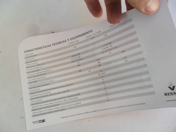 Folleto Antiguo Renault Master Camion  No Catalogo 1