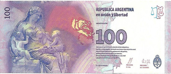 Bottero 4324 $100 Evita Serie R Sin Circular Palermo 1
