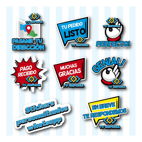 Stickers Empresariales Personalizados (para Whatsapp) 1