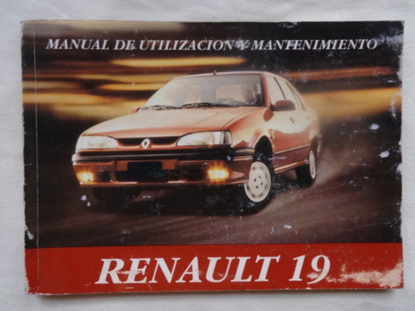 Manual R19 Guantera Renault 19 1994 Instrucciones Catalogo 0