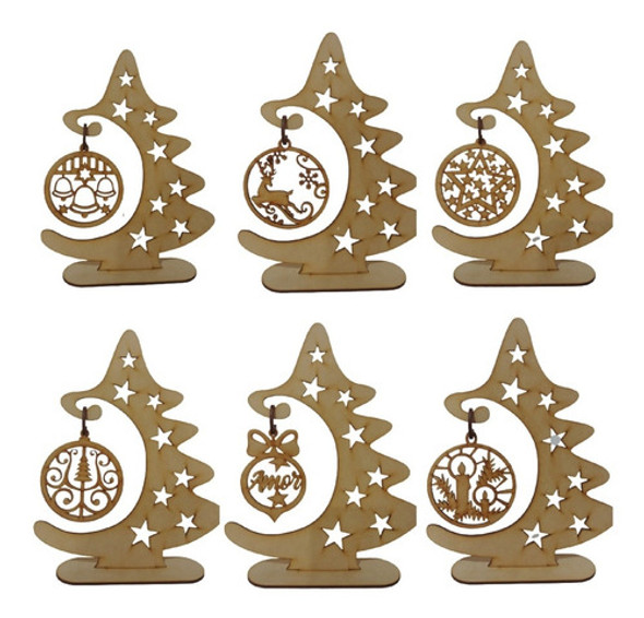 Pinito Arbol De Navidad Fibrofacil 25cm ×24u 0