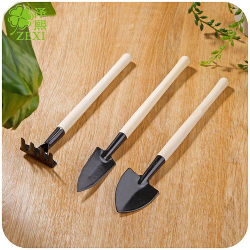 Kit Mini Ferramentas P/jardinagem Vasos 21cm Madeira 169101 1