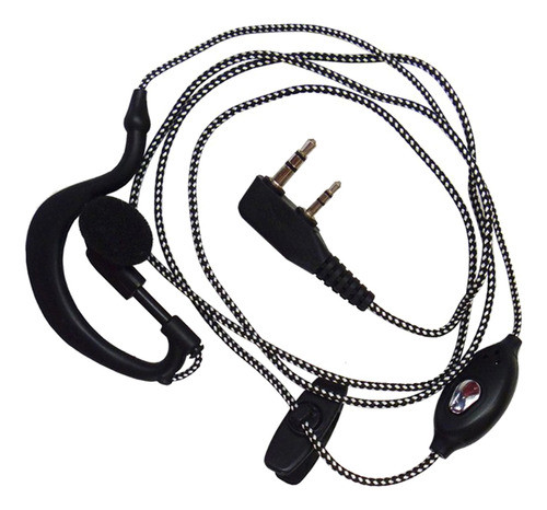 Fone De Ouvido De Tecido Uv5r De Rádio Bidirecional De 2 Pin 0