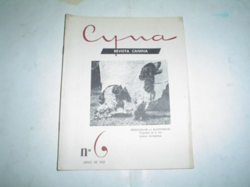 Cyna Revista Canina 1959 Cocker Spaniel Ingles Hilda Rumboll 0