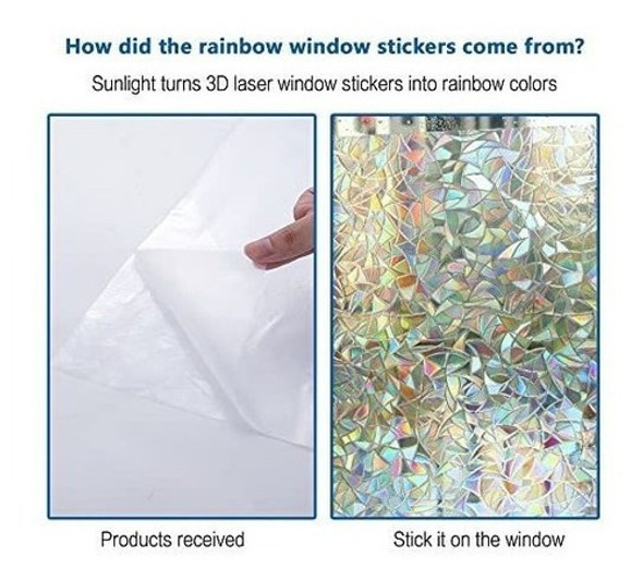 Vinilo Typumpkin Arcoiris No Adhesivo Bloqueo Uv 30 X 200cm 1 Vinilo Typumpkin Arcoiris No Adhesivo Bloqueo Uv 30 X 200cm 1