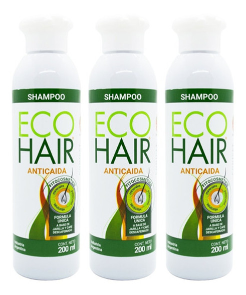 Eco Hair X 3 Shampoo Anticaída Fortalecedor Pelo 200ml Local 0