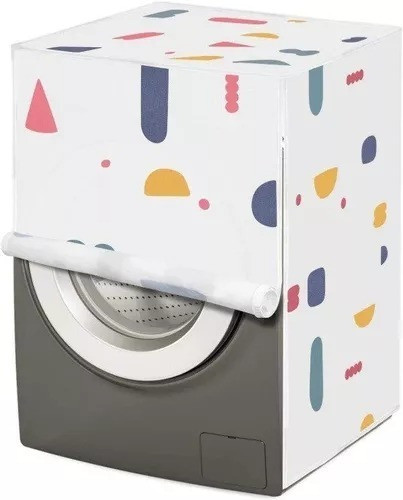 Funda Lavarropa Cobertor Estampado Impermeable 0