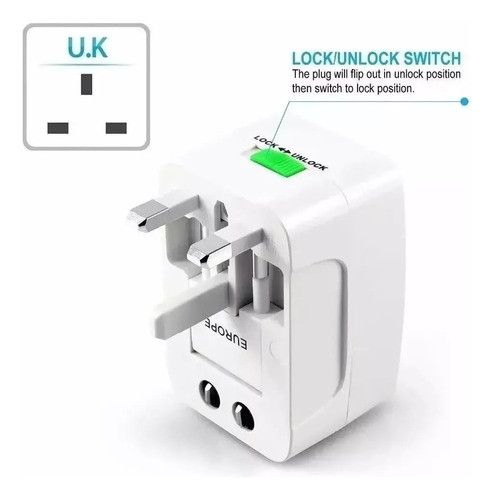 Adaptador Universal Viajeros Adaptador Varios Enchufes 1