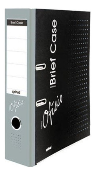 Registrador A/z Com Rótulo Ofício Ll Brief Case Cinza Spiral 0 Registrador A/z Com Rótulo Ofício Ll Brief Case Cinza Spiral 0