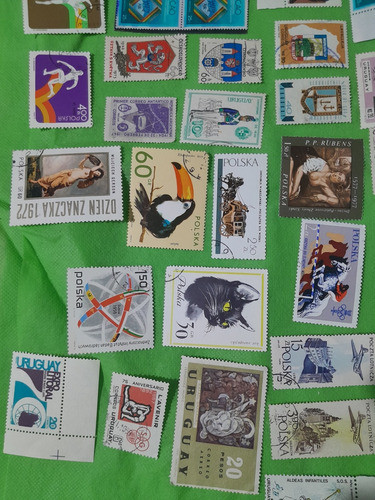 Lote 65 Sellos Motivos Varios 1