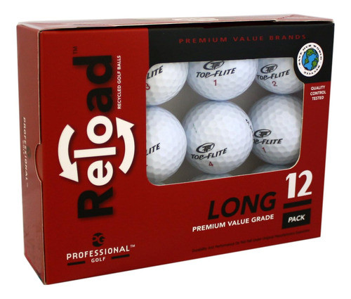Top Flight Reload Pelotas Golf Recicladas (paquete 12) Golf 0
