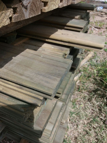 Tabla De Piso Machimbrado Pino Tratado Cca (x M2) Fabiltop 1