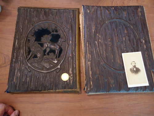 Albun Para Fotos Cdv S Negra Madera Tallada A Restaurar (ce) 0